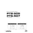 Cover page of ONKYO PTS505 Owner's Manual
