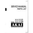 Cover page of AKAI AA-1135 Service Manual