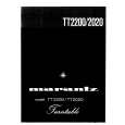 Cover page of MARANTZ TT-2020 Service Manual