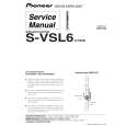 Cover page of PIONEER S-VSL6/XTW/E Service Manual