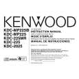 Cover page of KENWOOD KDC-MP225B Owner's Manual