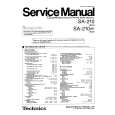 Cover page of TECHNICS SA210/K Service Manual