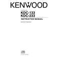 Cover page of KENWOOD KDC-133 Owner's Manual