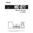 Cover page of TEAC MCD77 Owner's Manual