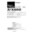 Cover page of PIONEER AX550 Service Manual