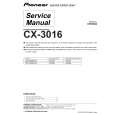 Cover page of PIONEER CX-3016 Service Manual
