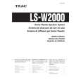 Cover page of TEAC LS-W2000 Owner's Manual