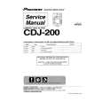 Cover page of PIONEER CDJ-200 Service Manual