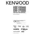 Cover page of KENWOOD KRF-V8300D Owner's Manual
