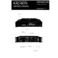 Cover page of KENWOOD KAC8070 Service Manual