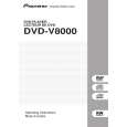 Cover page of PIONEER DVD-V8000/KUCXJ Owner's Manual