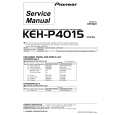 Cover page of PIONEER KEH-P4015-3 Service Manual