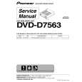 Cover page of PIONEER DVD-D7563/ZUCKFP Service Manual