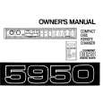Cover page of ALPINE 5950 Owner's Manual