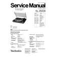Cover page of TECHNICS SLBD20 Service Manual