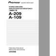 Cover page of PIONEER A-209/SDFXJ Owner's Manual