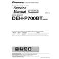Cover page of PIONEER DEH-P700BT/X1P/EW5 Service Manual
