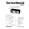 Cover page of TECHNICS RS641 Service Manual