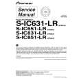 Cover page of PIONEER S-IC631-LR/XTM/UC Service Manual