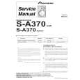 Cover page of PIONEER S-A370/XJI/E Service Manual