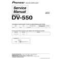 Cover page of PIONEER DV-550 Service Manual