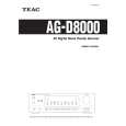 Cover page of TEAC AG-D8000 Owner's Manual