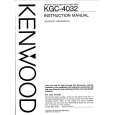 Cover page of KENWOOD KGC4032 Owner's Manual