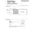 Cover page of KENWOOD SW-F500 Service Manual