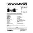 Cover page of TECHNICS STHD50 Service Manual