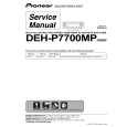 Cover page of PIONEER DEH-P7700MP/X1B/EW Service Manual