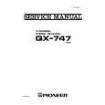 Cover page of PIONEER QX747 Service Manual