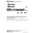 Cover page of PIONEER DEH-P3980MP Service Manual