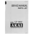 Cover page of AKAI AP-001C Service Manual