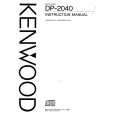 Cover page of KENWOOD DP2040 Owner's Manual