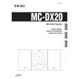 Cover page of TEAC MCDX20 Owner's Manual