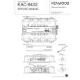 Cover page of KENWOOD KAC-6402 Service Manual