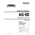 Cover page of TEAC AG-5D Service Manual