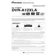 Cover page of PIONEER DVR-A12XLA/KBXW/5 Owner's Manual