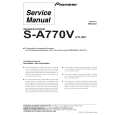 Cover page of PIONEER S-A770V Service Manual