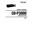 Cover page of TEAC CDP3000 Service Manual