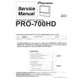 Cover page of PIONEER PRO-700HD/KUXC/CA Service Manual