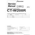 Cover page of PIONEER CT-W208R/HYXJ7 Service Manual