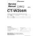 Cover page of PIONEER CT-W208R/HVXJ Service Manual