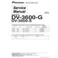 Cover page of PIONEER DV-3600-G Service Manual