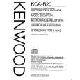 Cover page of KENWOOD KCAR20 Owner's Manual