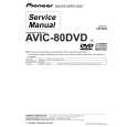 Cover page of PIONEER AVIC-80DVD Service Manual