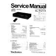 Cover page of TECHNICS SL-P377A Service Manual