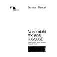 Cover page of NAKAMICHI RX505/E Service Manual