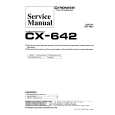 Cover page of PIONEER CX642 Service Manual