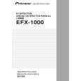 Cover page of PIONEER EFX-1000/TLTXJ Owner's Manual